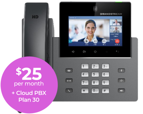 movox_grandstream gxv3350 phone rental 400-500 Grandstream GXV3350 Phone Rental Plan