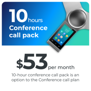 Conference call pack 10 hours per month