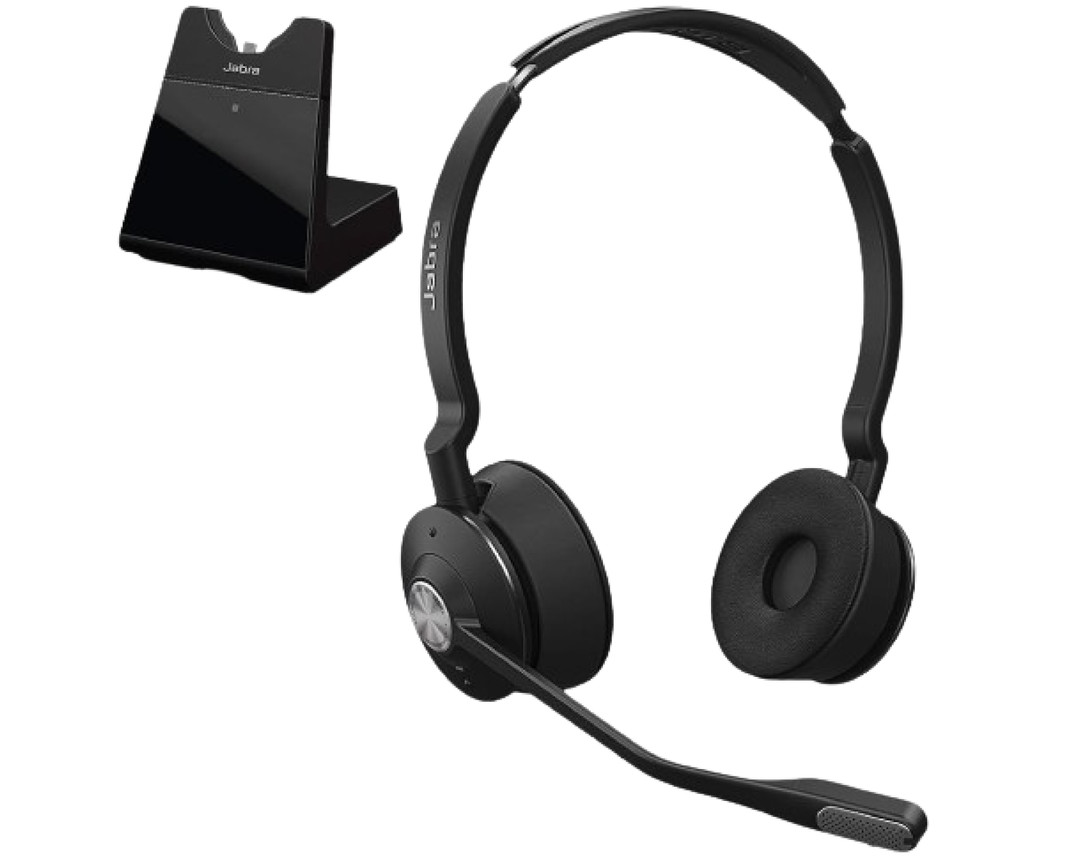 Jabra Engage 75 Stereo Headset and charging unit